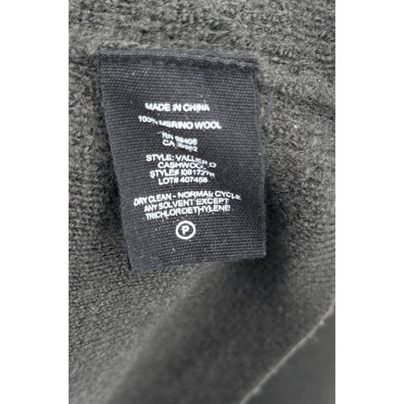 Theory Gray Wool Pullover Sweater 2 Button Men’s Sz L - Picture 3 of 7